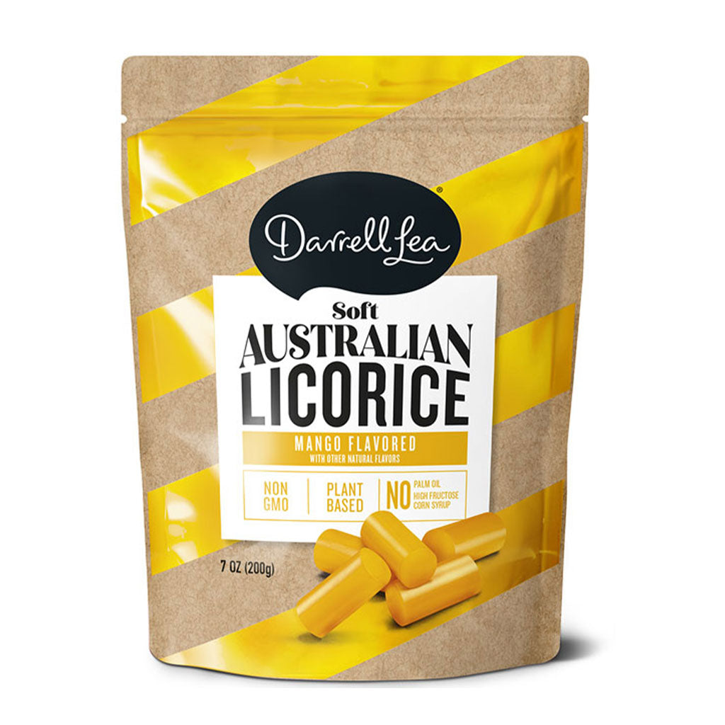 Darrell Lea- Mango Licorice Peg Bag (7oz)