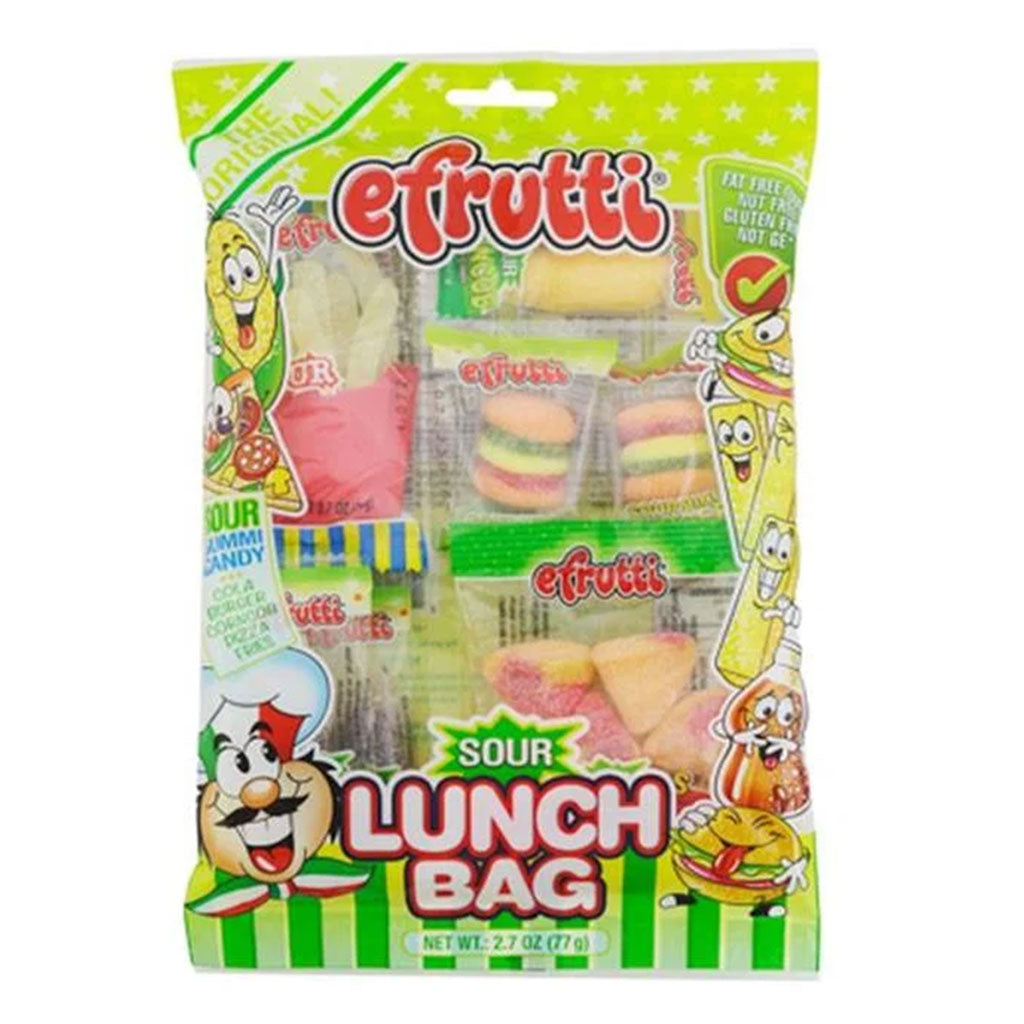 E Frutti Gummi Peg Bag - Sour Lunch Bag (2.7oz)