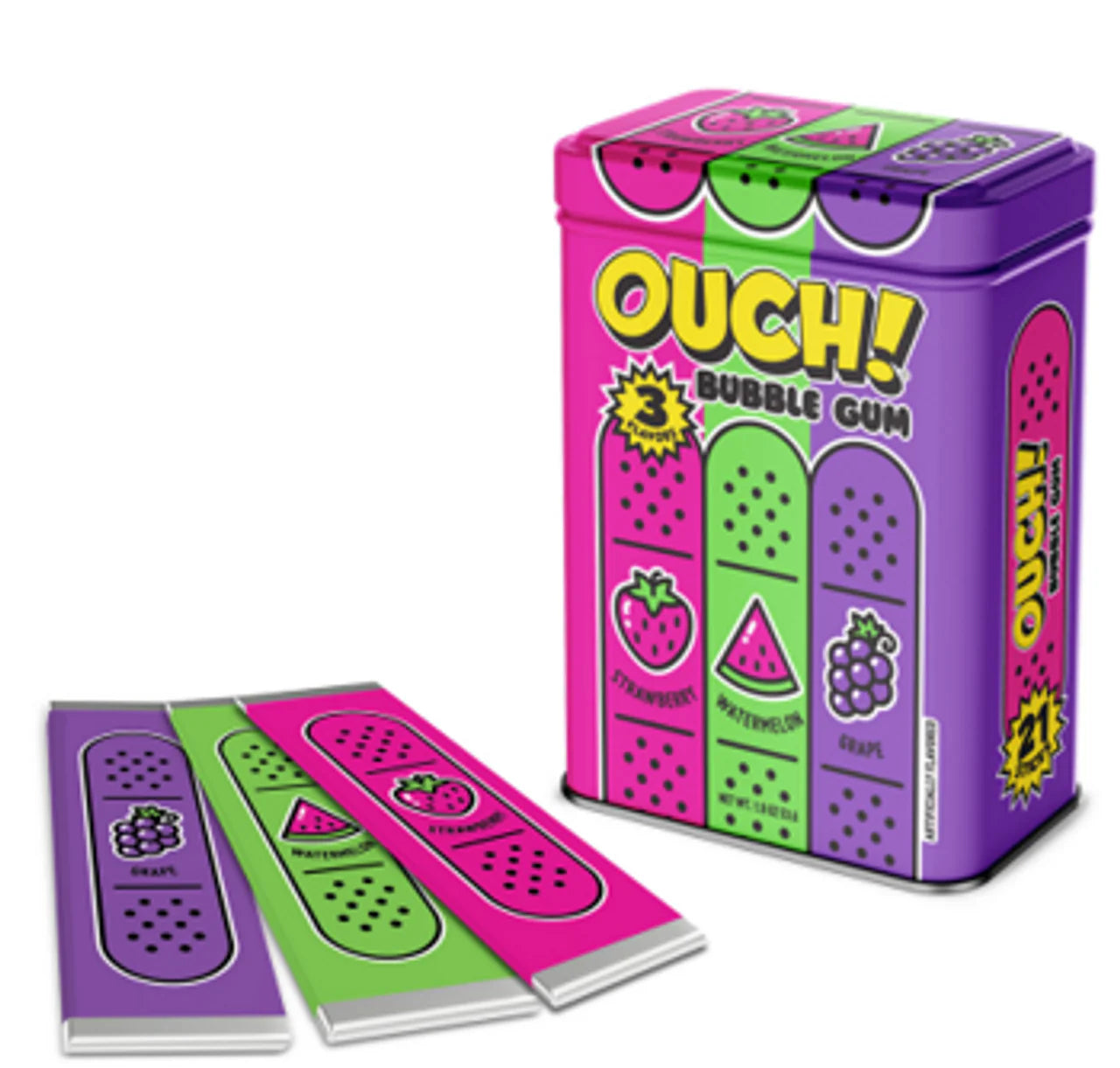 Ouch! - Bubble Gum Tin (2oz)