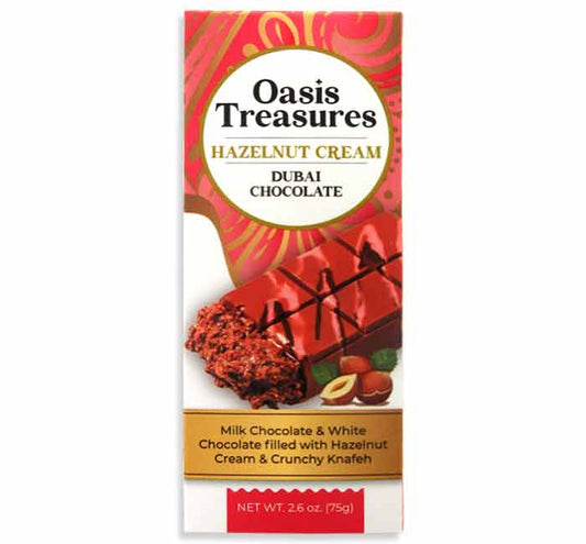 Oasis Treasures - Dubai Hazelnut Knafeh Chocolate (2.6oz)