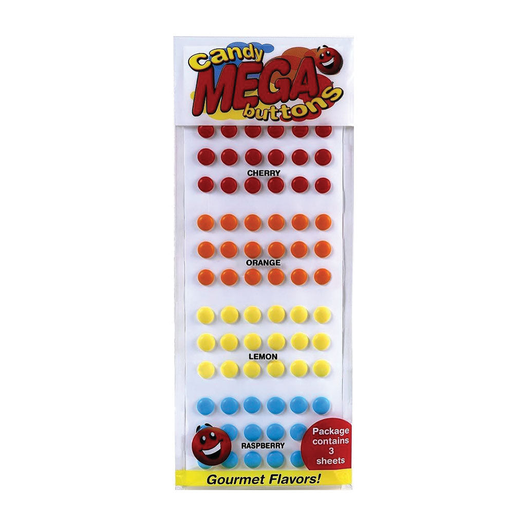 Large Candy Buttons Candy Buttons - Mega Peg Bag Giant (3oz) – Uncle Joe's Candy