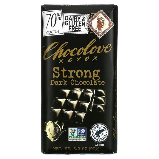Chocolove Bar - 70% Dark Strong (3.2oz)