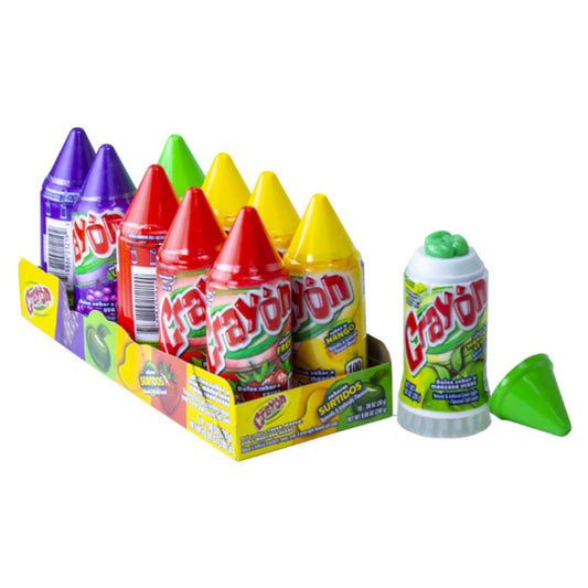 Crayon - Assorted Tray Flavored Soft Candy (0.98oz)