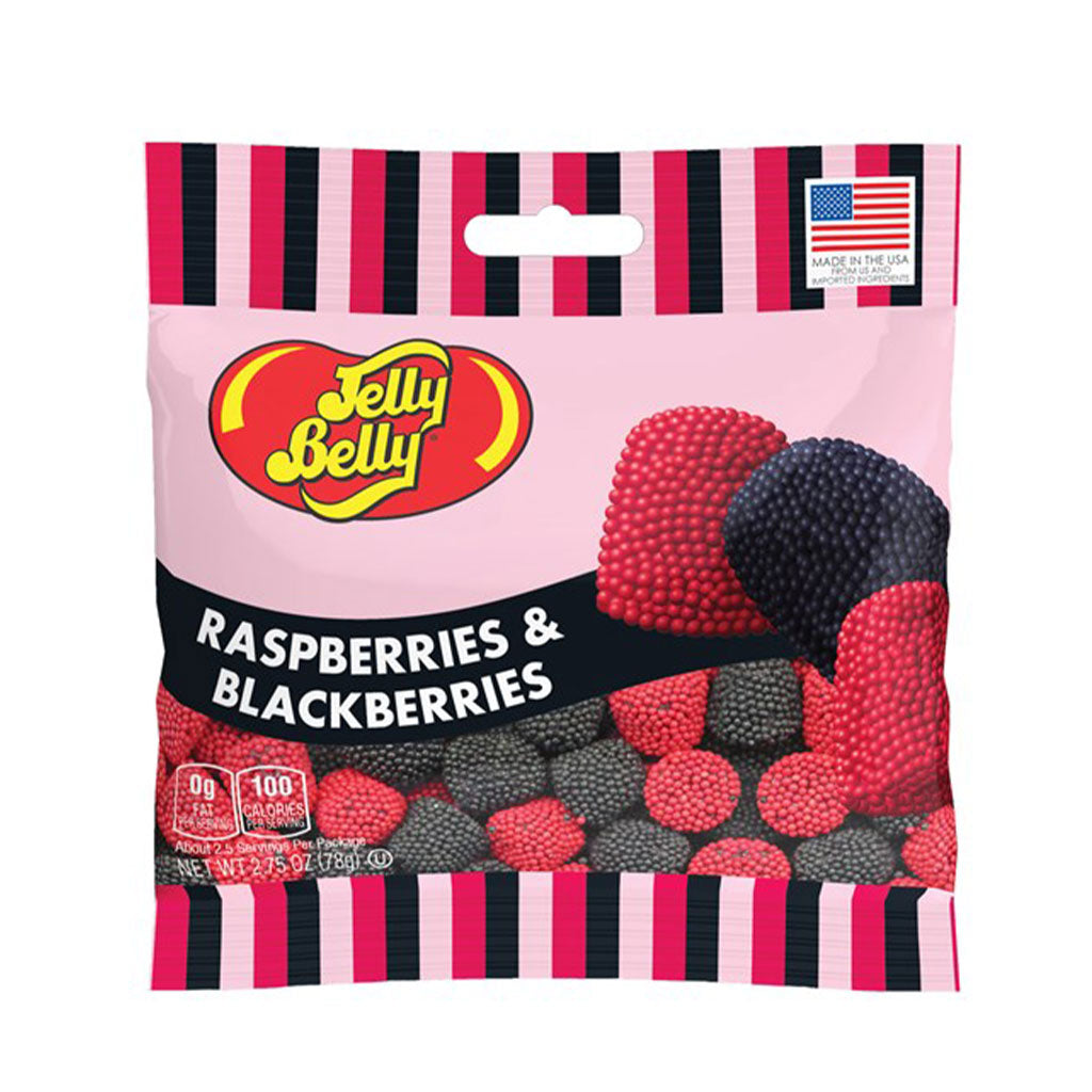 Navel Raspberry Jelly Belly - Raspberries & Blackberries Peg Bag (2.75oz) – Uncle Joe's ...