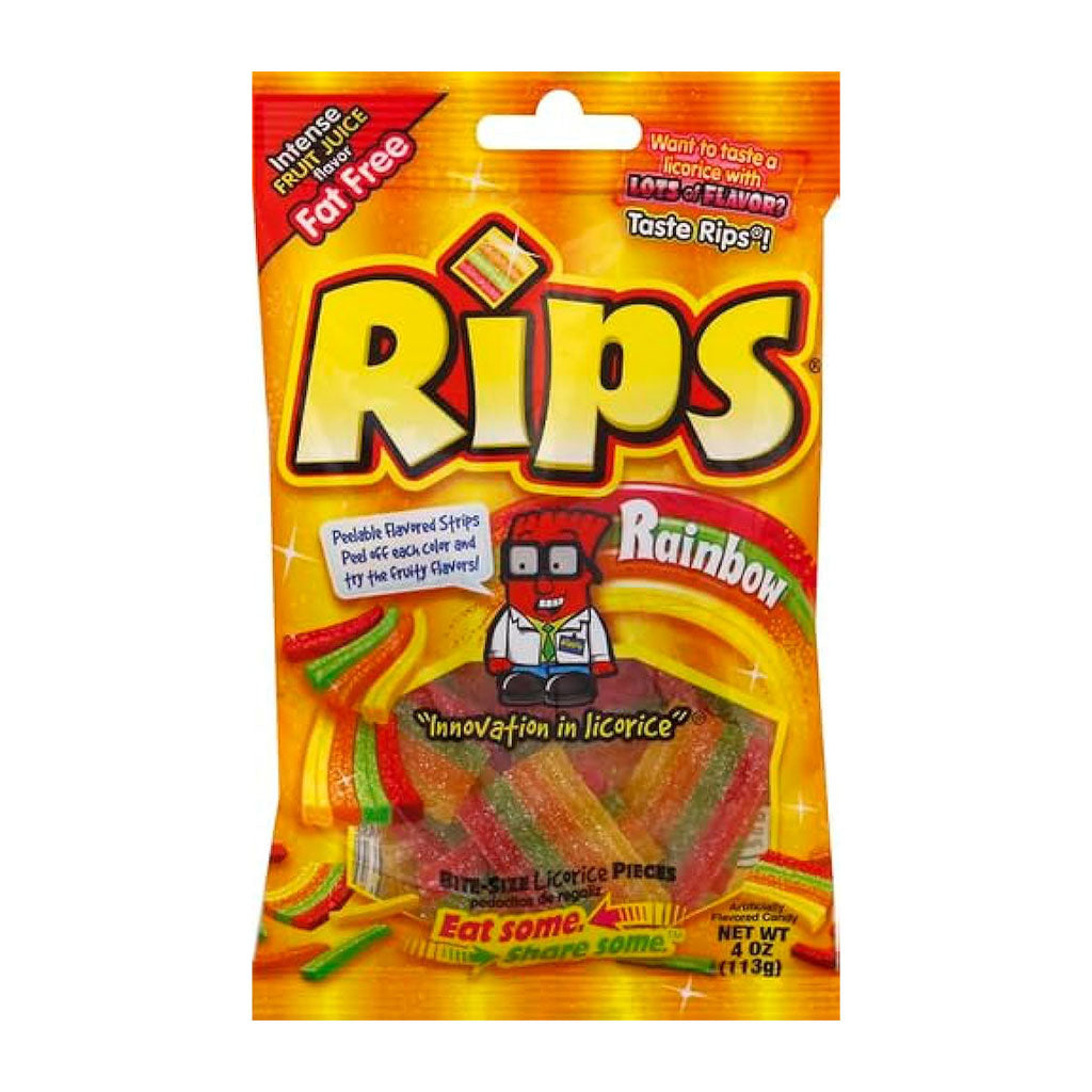 Rips - Rainbow Bites Bag (4oz) – Uncle Joe's Candy
