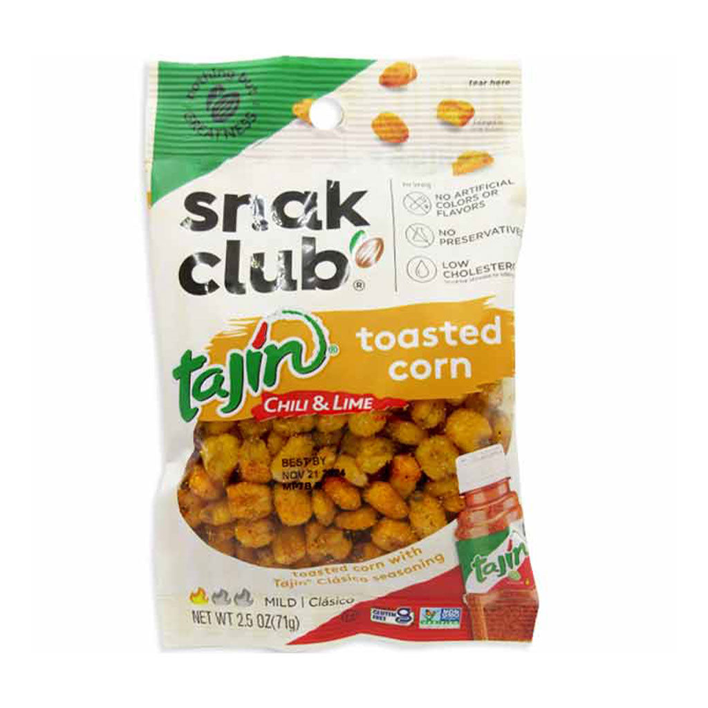 Snak Club - Toasted Corn Tajin Chili & Lime Peg Bag (2.5oz)
