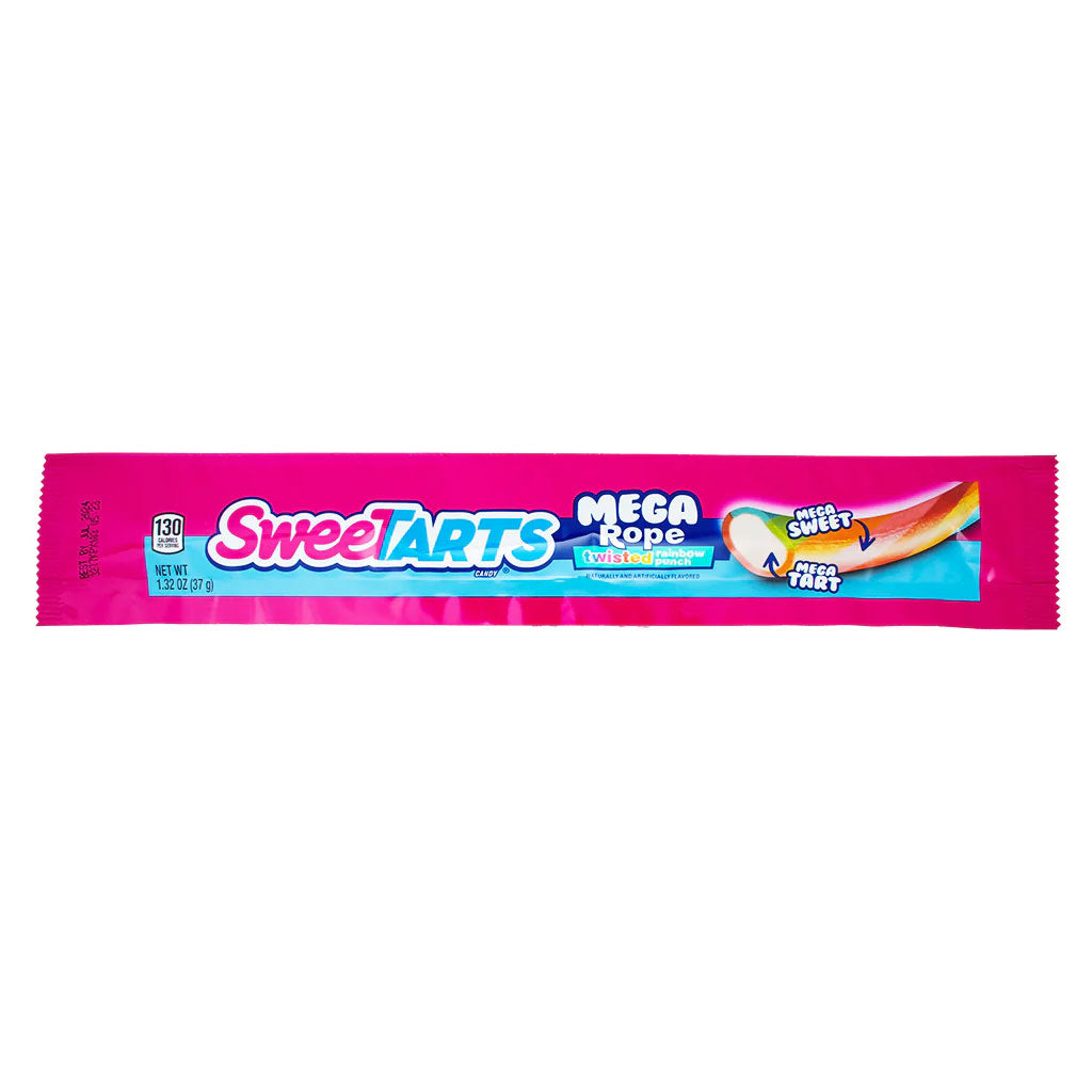 Sweet Ropes Pinapple Sweetarts - Twisted Rainbow Mega Filled Ropes (1.32oz) – Uncle Joe's Candy